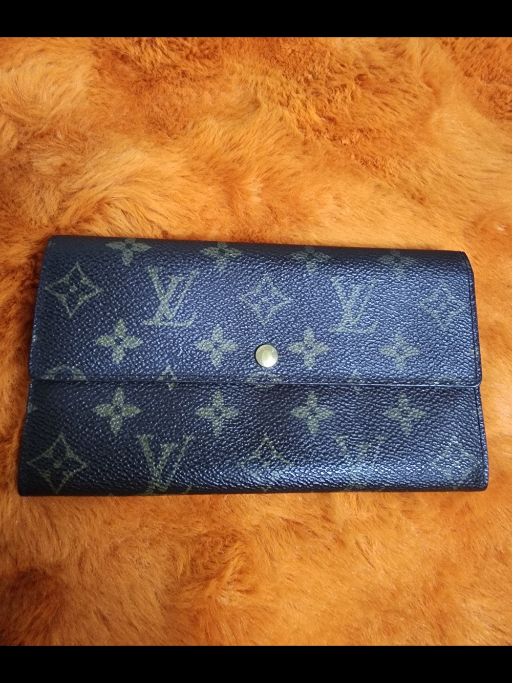 Louis Vuitton Monogram Canvas Continental Wallet - Dark Brown with Gold Hardware